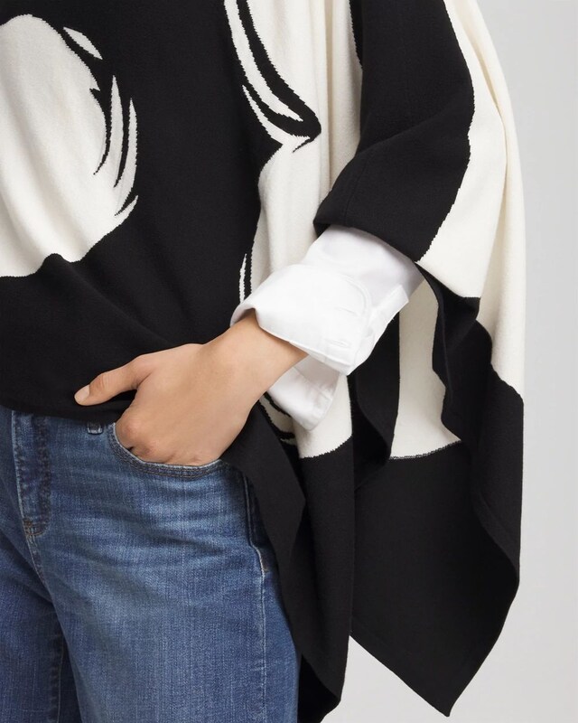 Love Brush Convertible Sweater Poncho - image 4